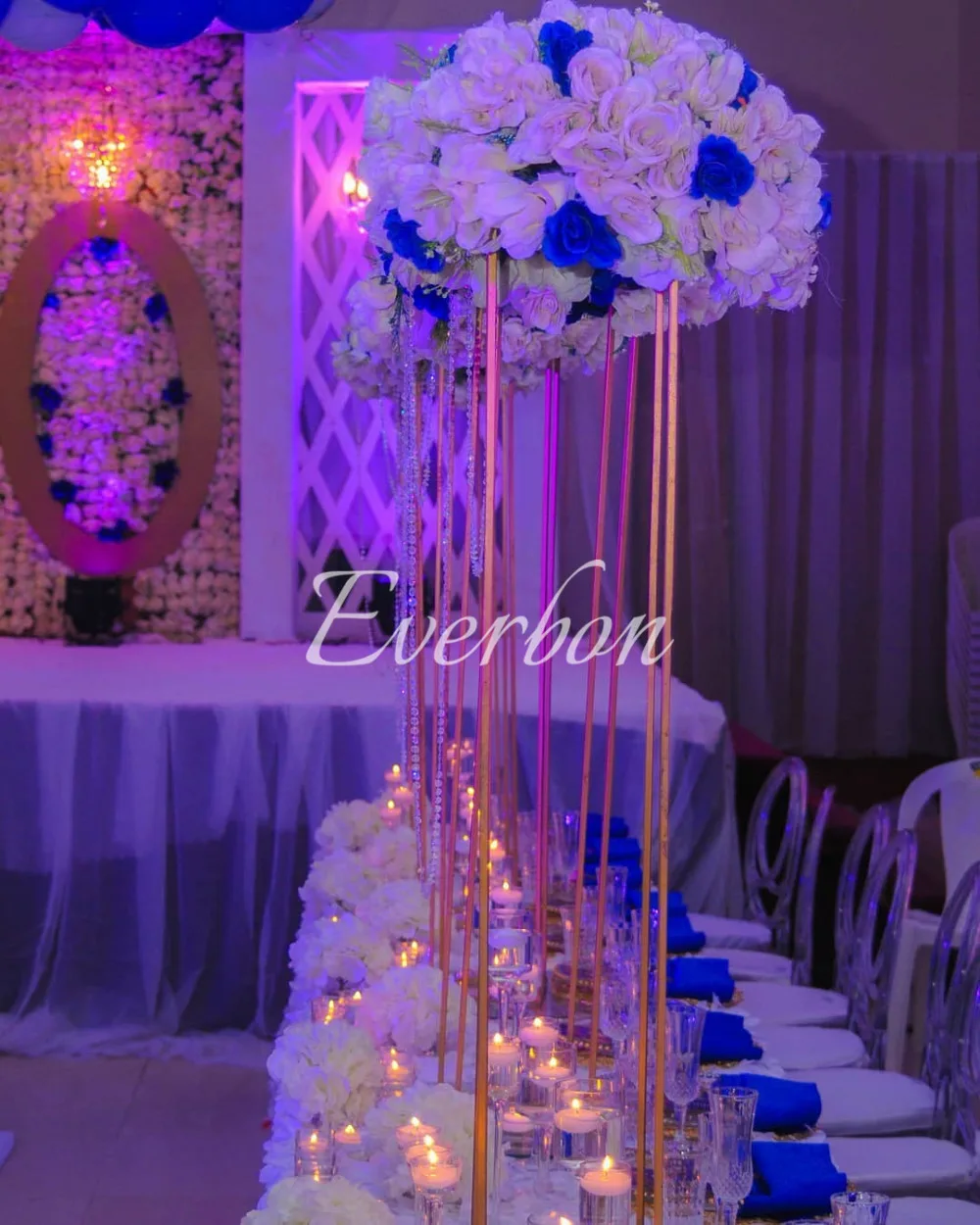 Wedding Decoration Centerpiece Vases Metal Flower Stand 60 Cm 80 Cm 100