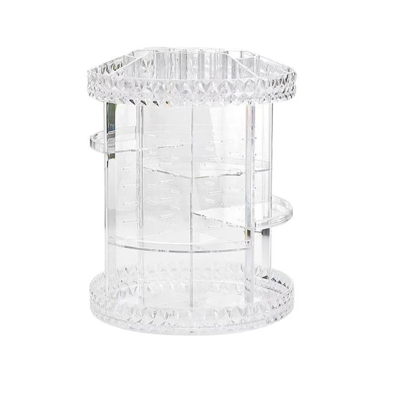 

Rotating Acrylic Transparent Cosmetic Storage Box with Multi-layer for Daily Use 789