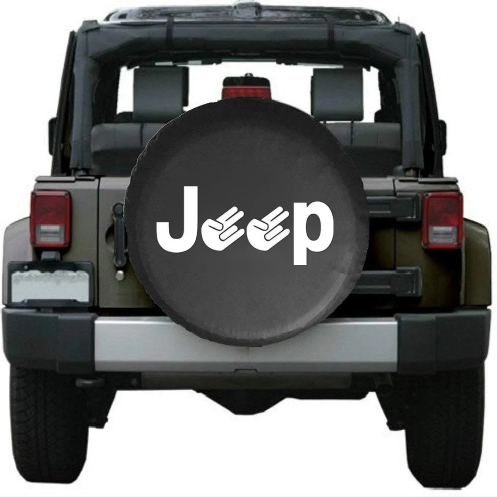 Мягкий ПВХ кожаный чехол для запасного колеса, водонепроницаемый чехол с пальцами типа RV для Jeep LAND-ROVER SUV, подходит для 29-3" диаметров шин
