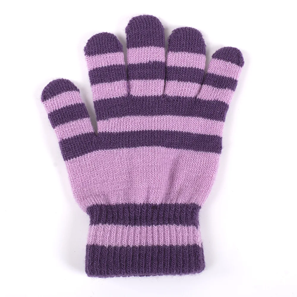 

12pairs Winter Warm Baby children Gloves Knitted Stretch Mittens Kids Girls Gloves Full Finger Glove Knitted Boys Gloves