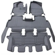 Хорошее качественные маты! Специальные автомобильные коврики для hyundai Santa Fe 7 мест-2013 Водонепроницаемые ковры для Santafe