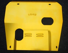 High quality titanium Alloy car engine skid plate motor font b bottom b font panel splash