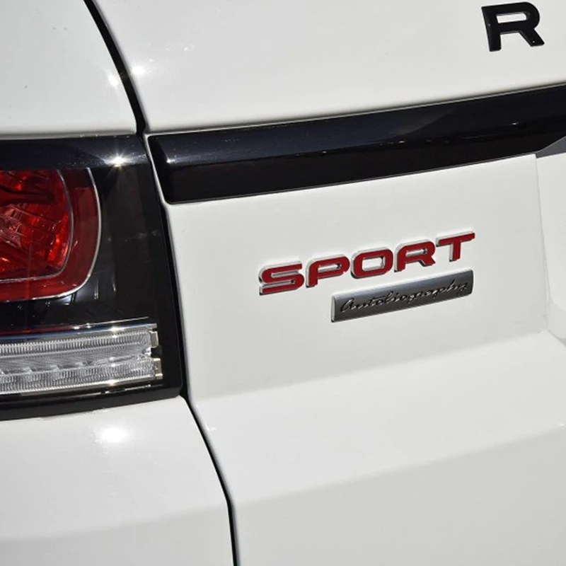 Глянцевый черный красный спортивный EVOQUE буквы автобиография бар эмблема значок автомобиля Стайлинг багажник наклейка для Land Range Rover