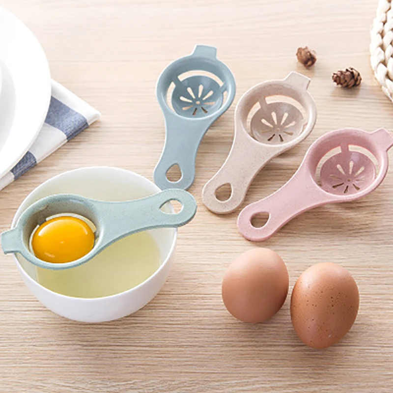 Пластиковые яйца сепаратор белый желток фильтр пищевой яичный разделитель для столовой приготовления пищи гаджет