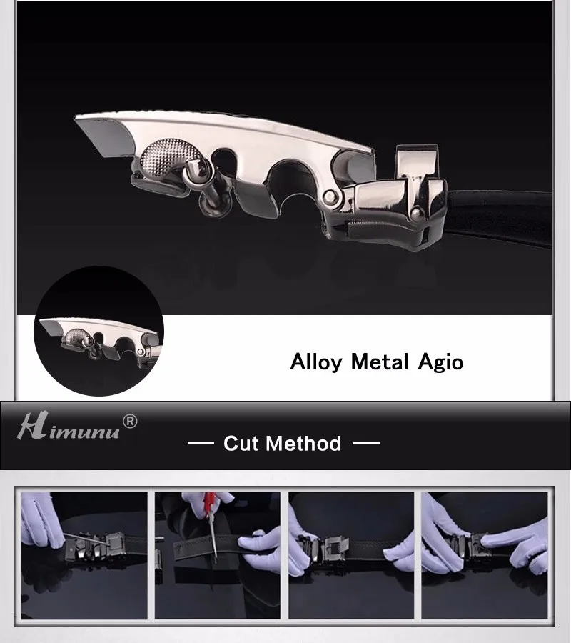 [HIMUNU] Модные мужские ремни из натуральной кожи дизайнерские мужские ремни высокого качества черные деловые мужские ремни с автоматической пряжкой фирменный ремень