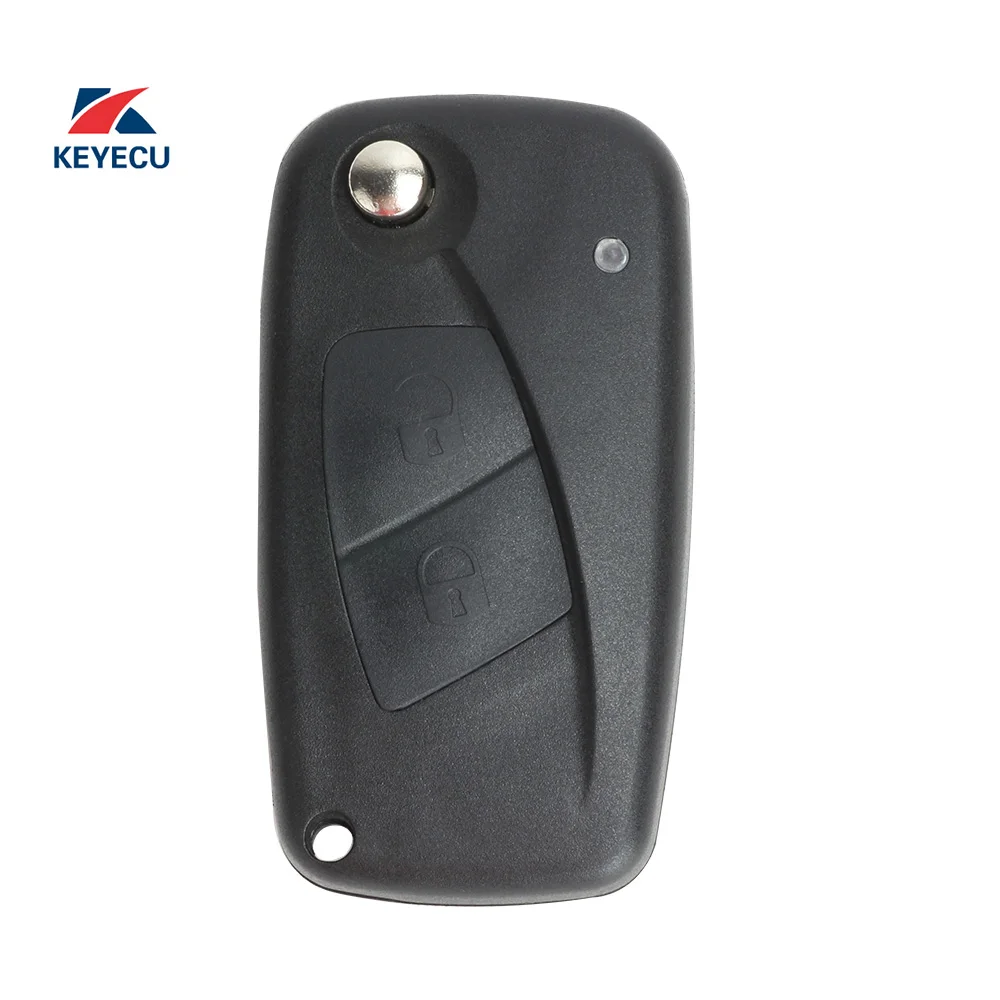 Keyecu Replacement Remote Car Key Fob 2 Button 433mhz Pcf7946 For Fiat