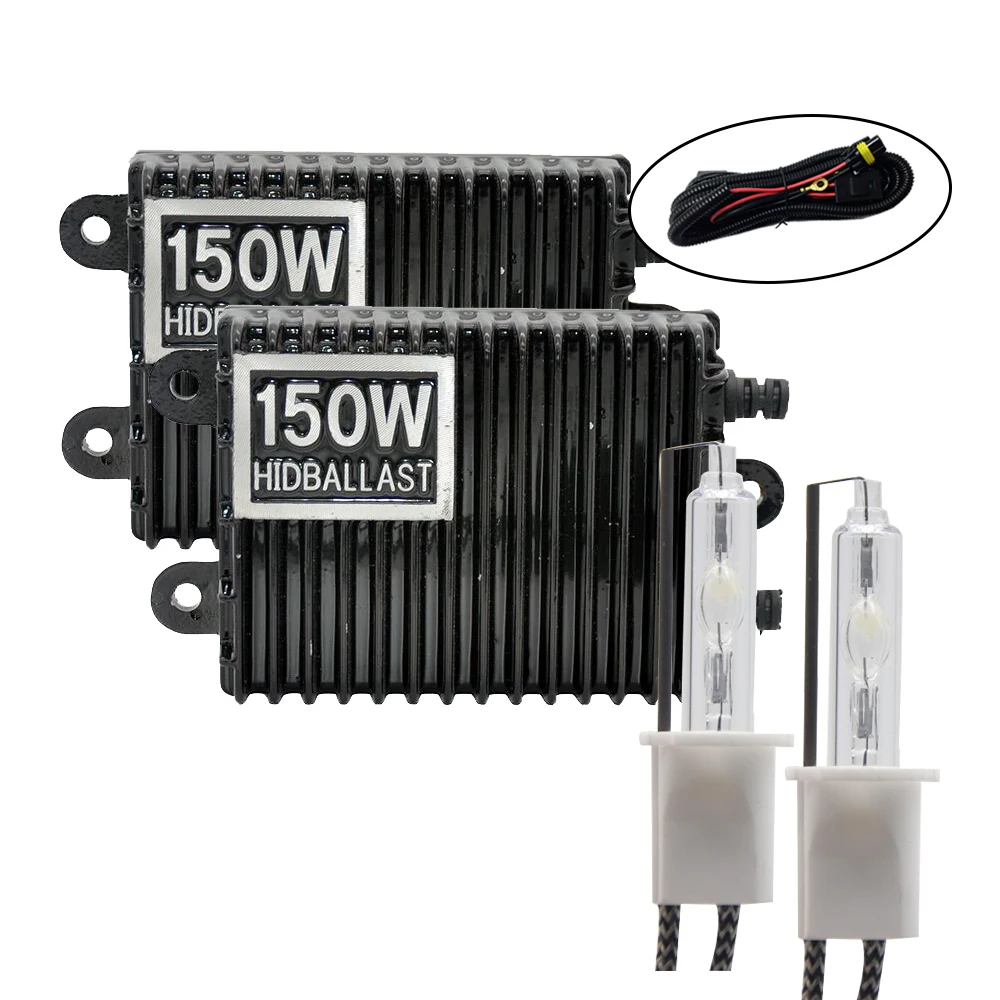 DUU 100W балласт HID ксеноновая лампочка 12V H1 H3 H7 H11 9005 9006 4300k 5000k 6000k 8000k Авто Xeno фар лампа