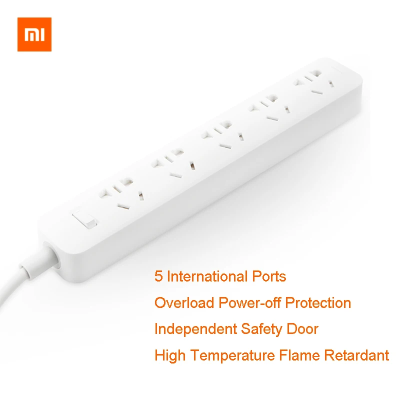 Оригинальный Xiaomi 5 розетки умный дом электронный блок питания розетка