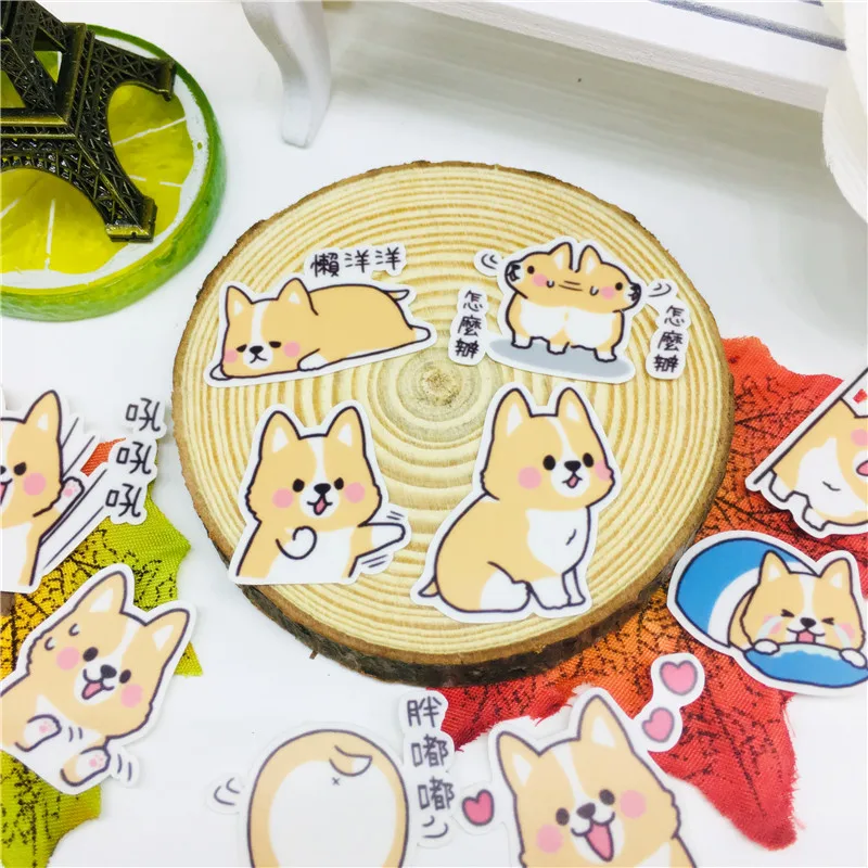 40 pcs Cute text dog Stickers for Car Styling Bike Motorcycle Phone Laptop Travel Luggage Cool Funny Sticker Bomb Decals