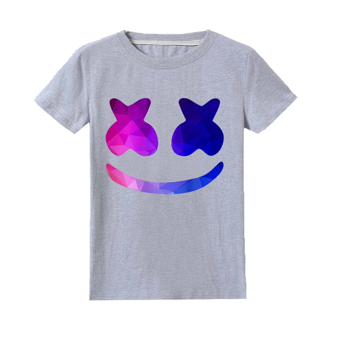 

2019 Summer New Marshmello Children Clothes T-Shirt DJ Music Print Boy Cotton Short Sleeve Tops Tees Kids Marshmello Clothing