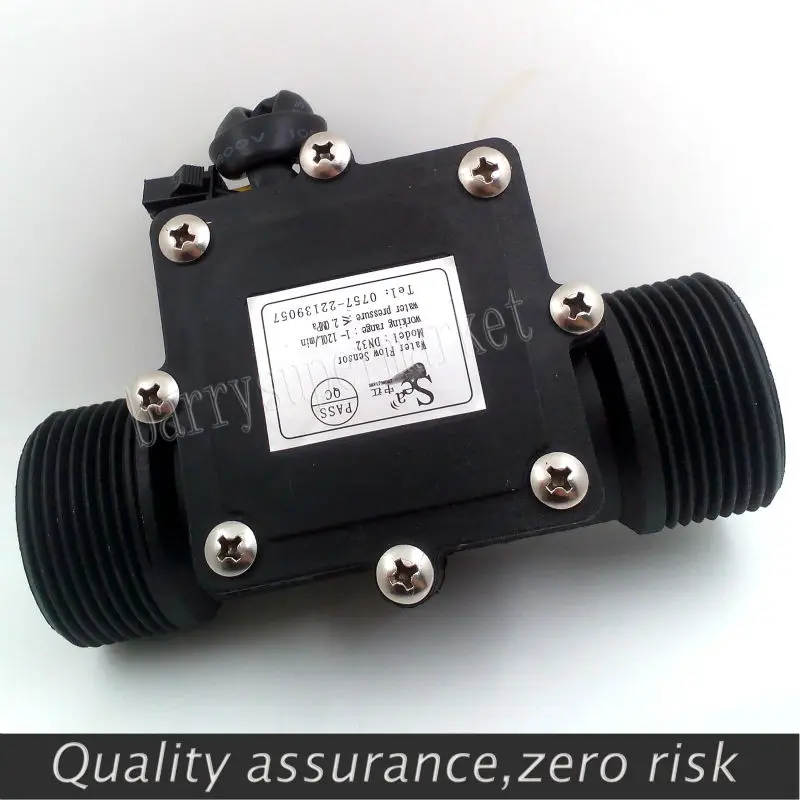 Water Flow meter flowmeter Hall Sensor Switch counter fuel gauge indicator caudalimetro flow device DN32 G1-14 1.25 1-120Lmin 4