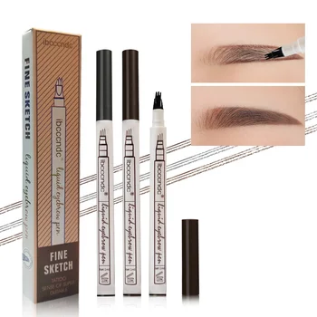 

2019 Trendy Microblading Tattoo Eyebrow Pen Natural Liquid Eyebrow Pencil Eye Brow Pen Easy Makeup Tool Waterproof Long Lasting