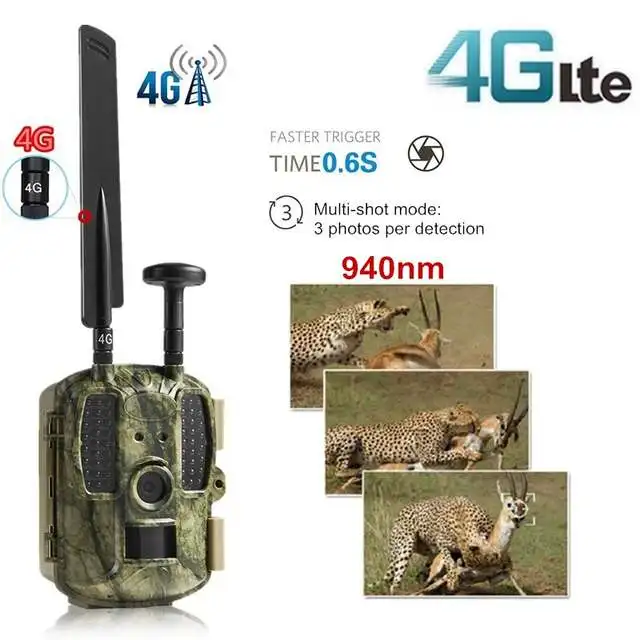 

Balever Manufacturer 4G 3G 2G LTE WCDMA GSM Wireless Cellular Game Hunting Camera IP66 No Flash MMS Email FTP and APP