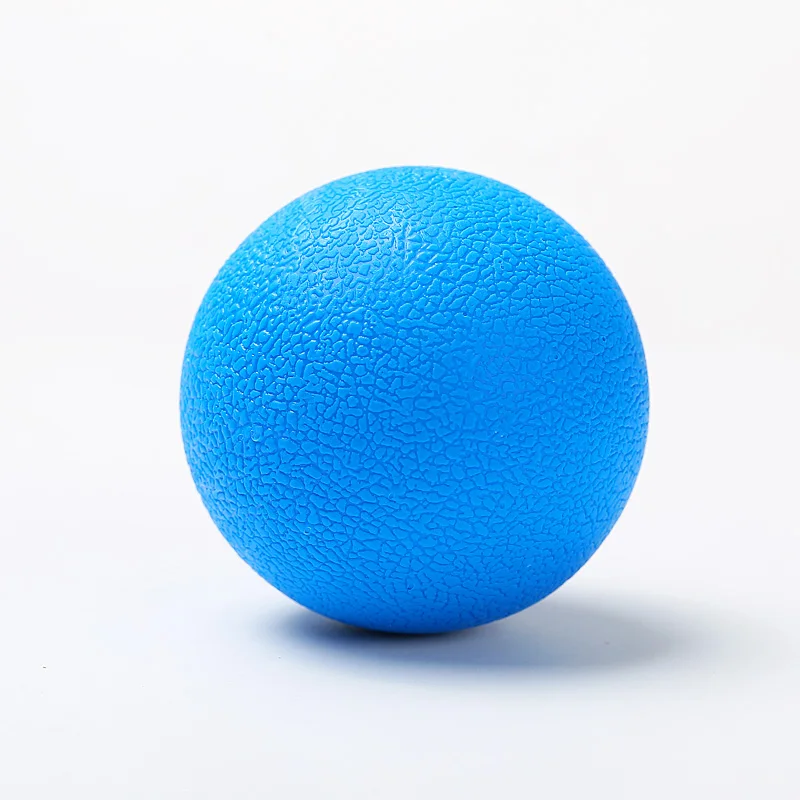 TPE фасции мяч Лакросс мышцы Расслабление упражнения Спорт Фитнес Йога арахисовый массаж мяч триггер точка снятие стресса боли - Цвет: TPE 63MM Blue
