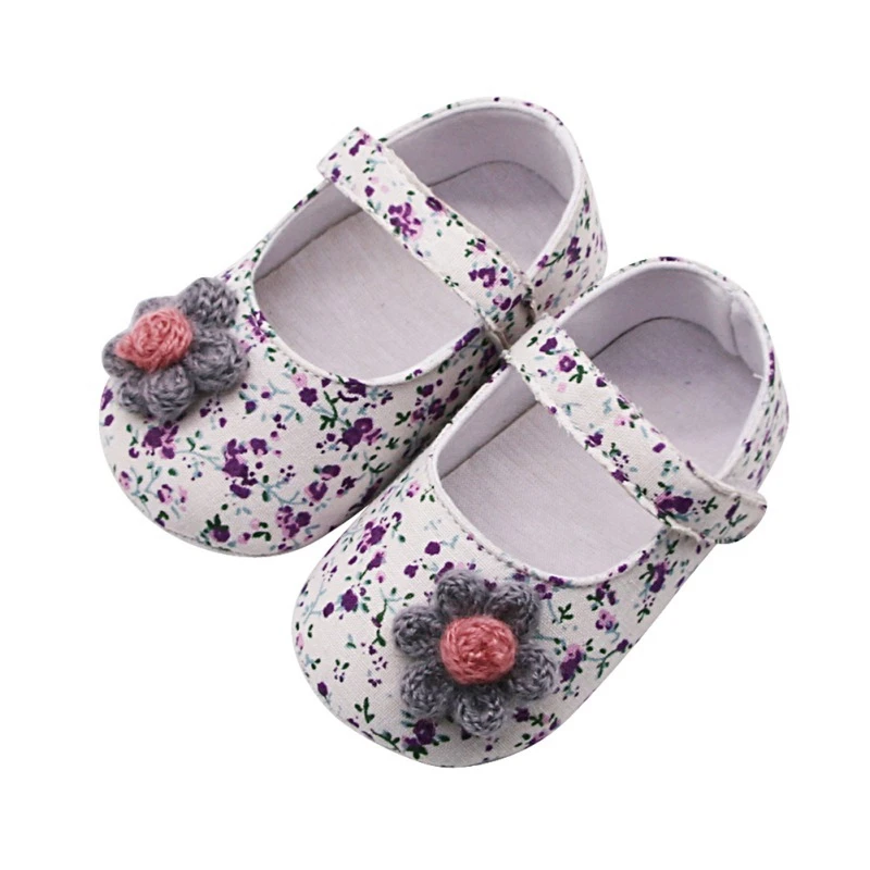 

Toddler Kid Baby Girl First walker Cuat Flower Floral Soft Sole Newborn Walking Baby Shoes Toddler Infant Shoes