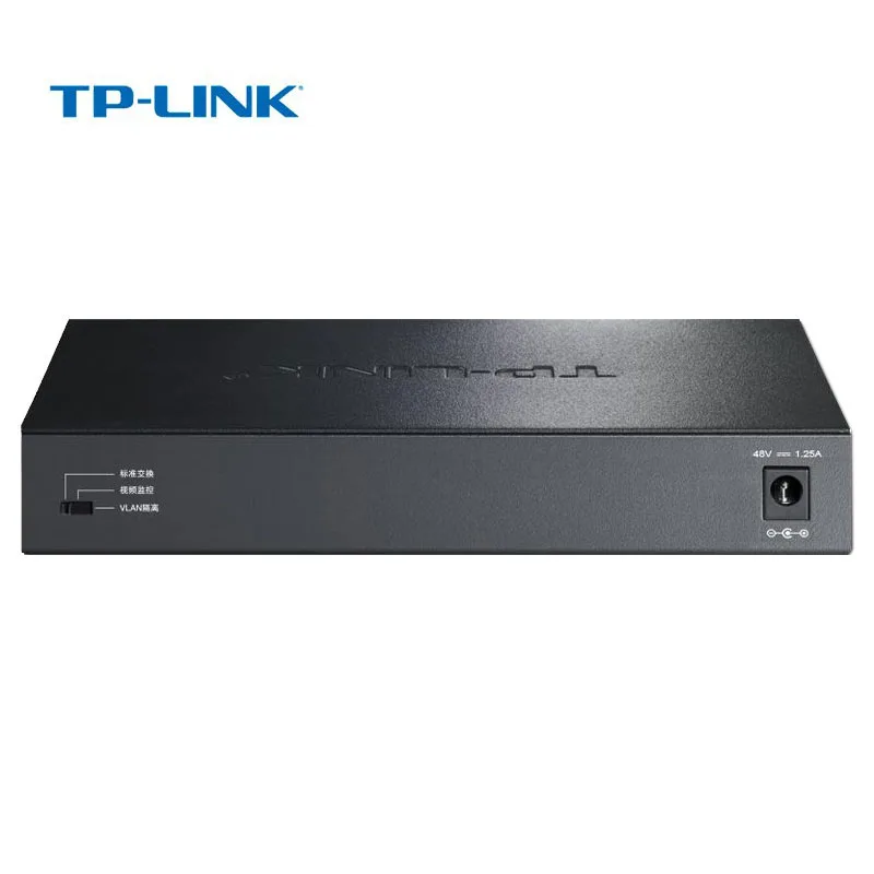 Сетевой коммутатор TP Link с 10 портами Металлический Стальной 8 портов POE 1