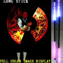 Светодиодный poi long stick, 80 пикселей long poi, полноцветный светодиодный Стик, программируемый длинный poi, 3 секции, быстрая установка