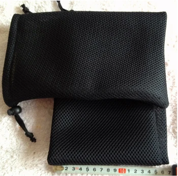 

CBRL100pcs/lot mesh drawstring mesh bag mesh laundry bag gift bag pouch custom logo for gift palmtop phone jewelry