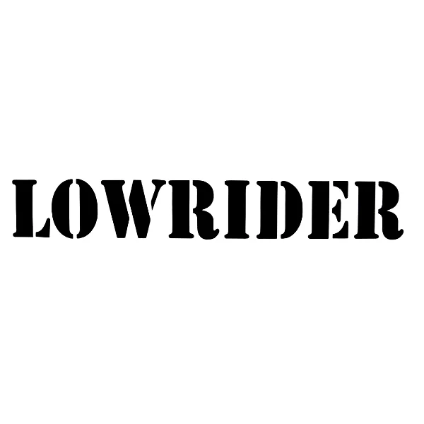 2 5x16 см широкая режущая наклейка Lowrider текстовая надпись Виниловая с забавным