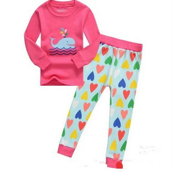 

2018 Brand Boys Girls Sleepwear Clothes Kids Pajamas Set Children's Clothing Set Baby Cartoon Spring Autumn sleeping suits YW258
