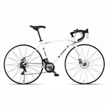 

2019 New Product Road Bike Variable Speed Double Disc Brake Broken Wind Curved Handle Women and Men Adult Bicycle