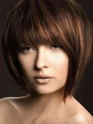 Heat Resistant Synthetic Hair Fibres Short Straight Bob Hairstyle