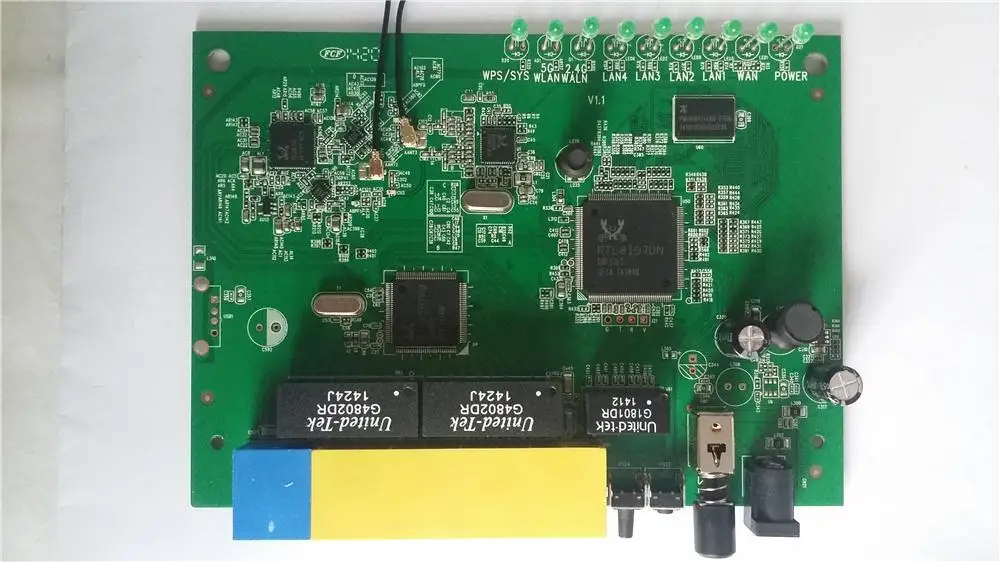 

2.4G&5G Dual-Band 11AC 11N 1.2Gbps Gigabit Router PCBA ODM/OEM RTL8197DN+RTL8367RB+RTL8192ER+RTL8812AR) Custom Board