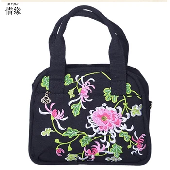 

XIYUAN BRAND lady new national embroidered flower crossbody bag personalized fashion portable embroidery shoulder bags handbag