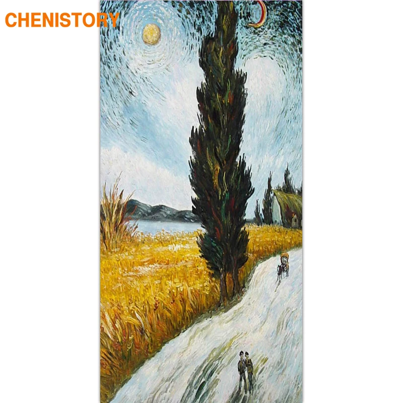 

CHENISTORY Frame Abstract Landscape DIY Painting By Numbers Acrylic Paint On Canvas Wall Art Picture Handpainted For Home Decor