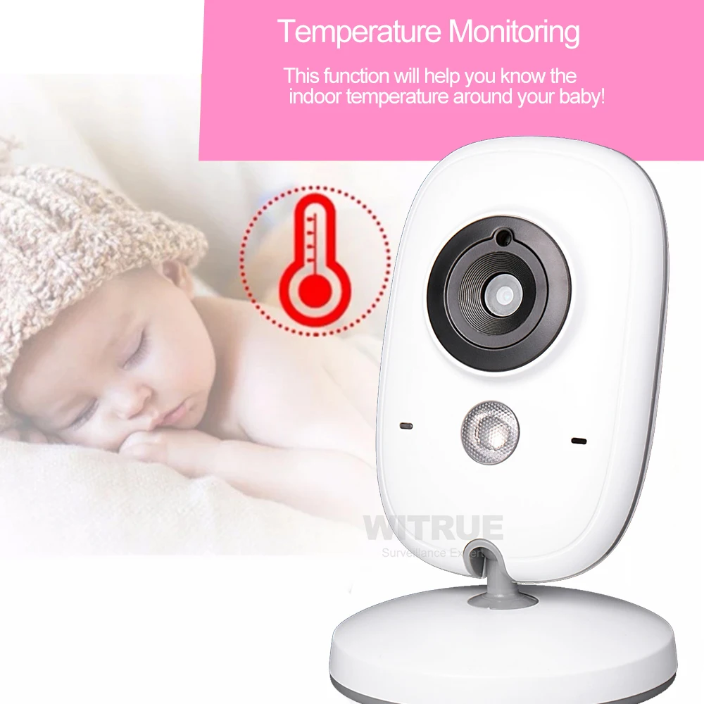 Baby Monitor VB603 2.4Ghz Wireless 3.2 Inch Monitor Two Way Audio Night Vision Lullabies Temperature Monitor Baby Camera Baby Monitor VB603 2.4Ghz Wireless 3.2 Inch Monitor Two Way Audio Night Vision Lullabies Temperature Monitor Baby Camera