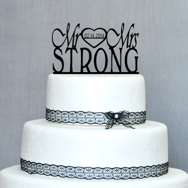 Personalized Wedding Cake Topper Acrylic Custom Name Personalized Wedding Cake Topper Acrylic Custom Name