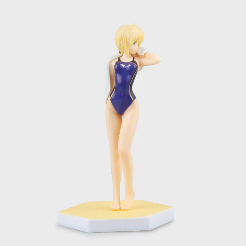 Аниме Fate Night Saber купальник минеральная вода Ver ПВХ фигурка Коллекционная модель