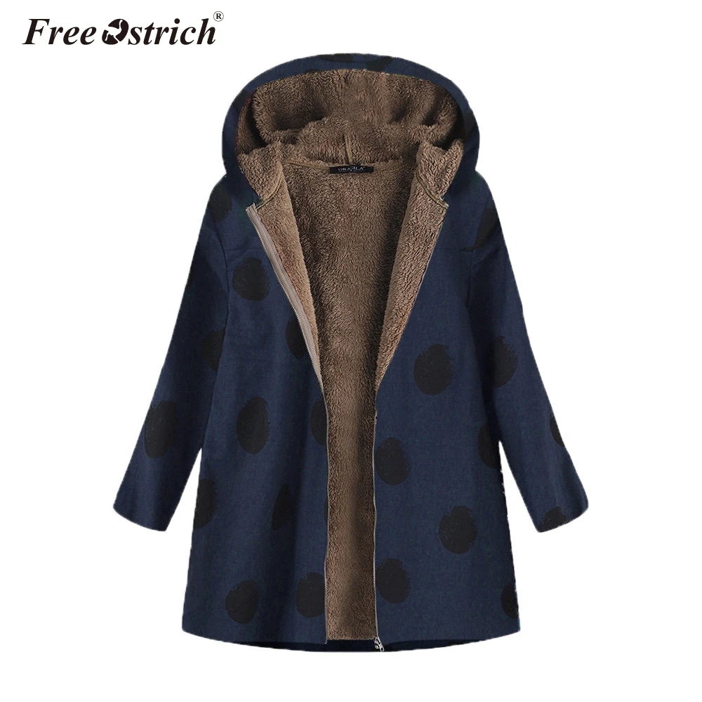 

Free Ostrich Winter Jacket Women 2019 Zipper Warm Ponchos And Capes Jackets & Coats Women Winter Jaqueta De Couro Feminino N30