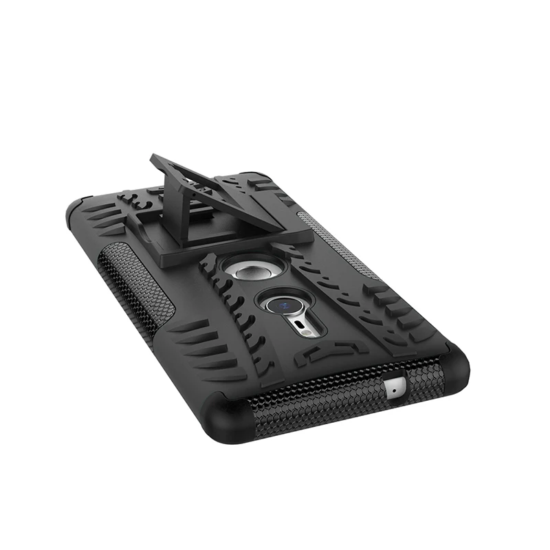 Kickstand Cover For Sony Xperia L1 L2 E5 C5 XA XA1 Ultra XA2 Plus XZ XZ1 Premium XZ2 Compact XZ3 Heavy Duty Rugged Armor Case    (3)