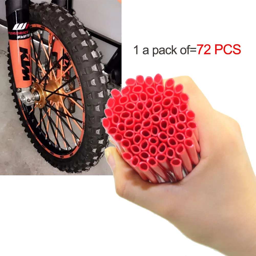 72pcs For KAWASAKI Motocross SPOKE SKINS Wheel RIM SPOKE COVERS 500 KX