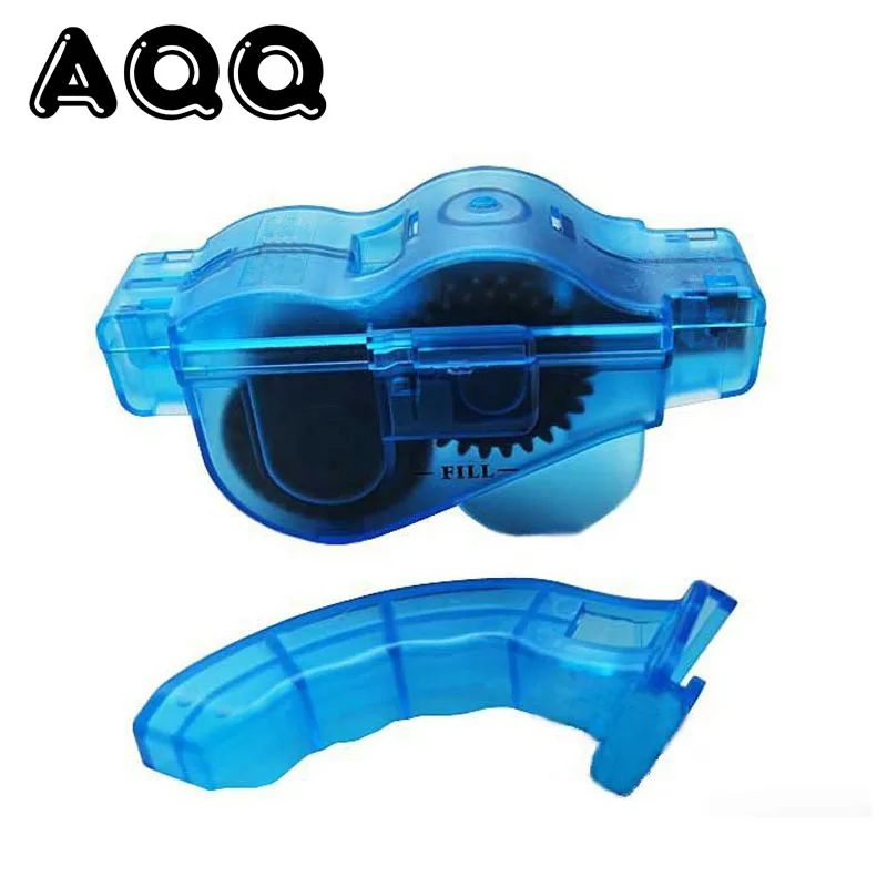 Flash Deal AQQ Bicycle Chains Cleaners Bike Chain Cleaner Cycling Clean Brushes cycle Chainstay Protector bicycle chain cover sport mtb 4