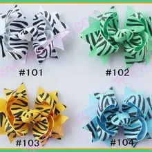 1000 шт 3,5 дюймов два тона бутик женский бант для волос аксессуары для волос