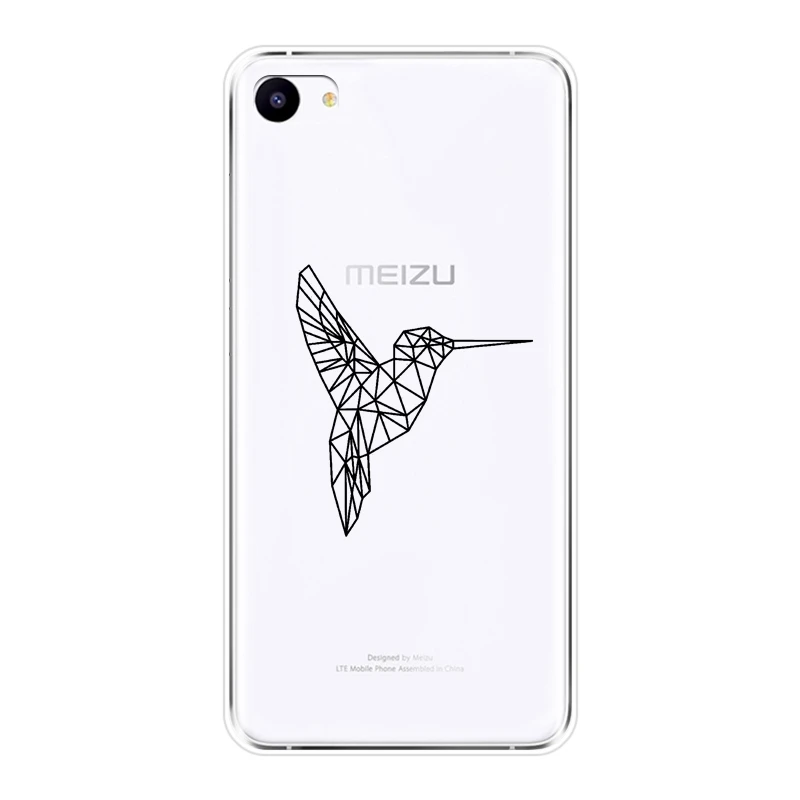 Мягкий чехол для телефона Meizu Pro 6 7 Plus U10 U20 Силиконовая накладка на заднюю панель с