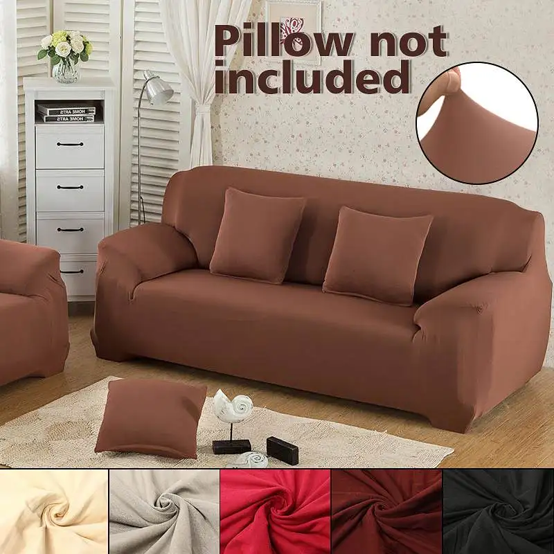 

3 seat 3 thin L-shaped flexible sofa cover non-slip sofa cover solid color elegant and comfortable home