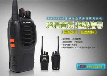 

by DHL or EMS 10 pieces High Quality Handheld Interphone Intercom BF-888S Walkie Talkie Two 2 Way Radio Transceiver