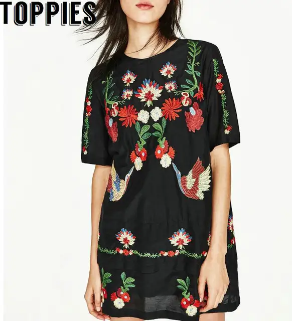 Floral Embroidered Dress