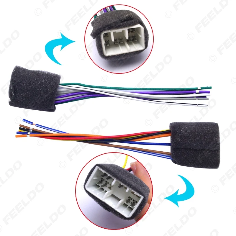FEELDO 10 набор автомобильный радиоприемник автомобильный жгут для аудио Aapter штекер для Geely Emgrand CD/DVD стерео акустический кабель #2958
