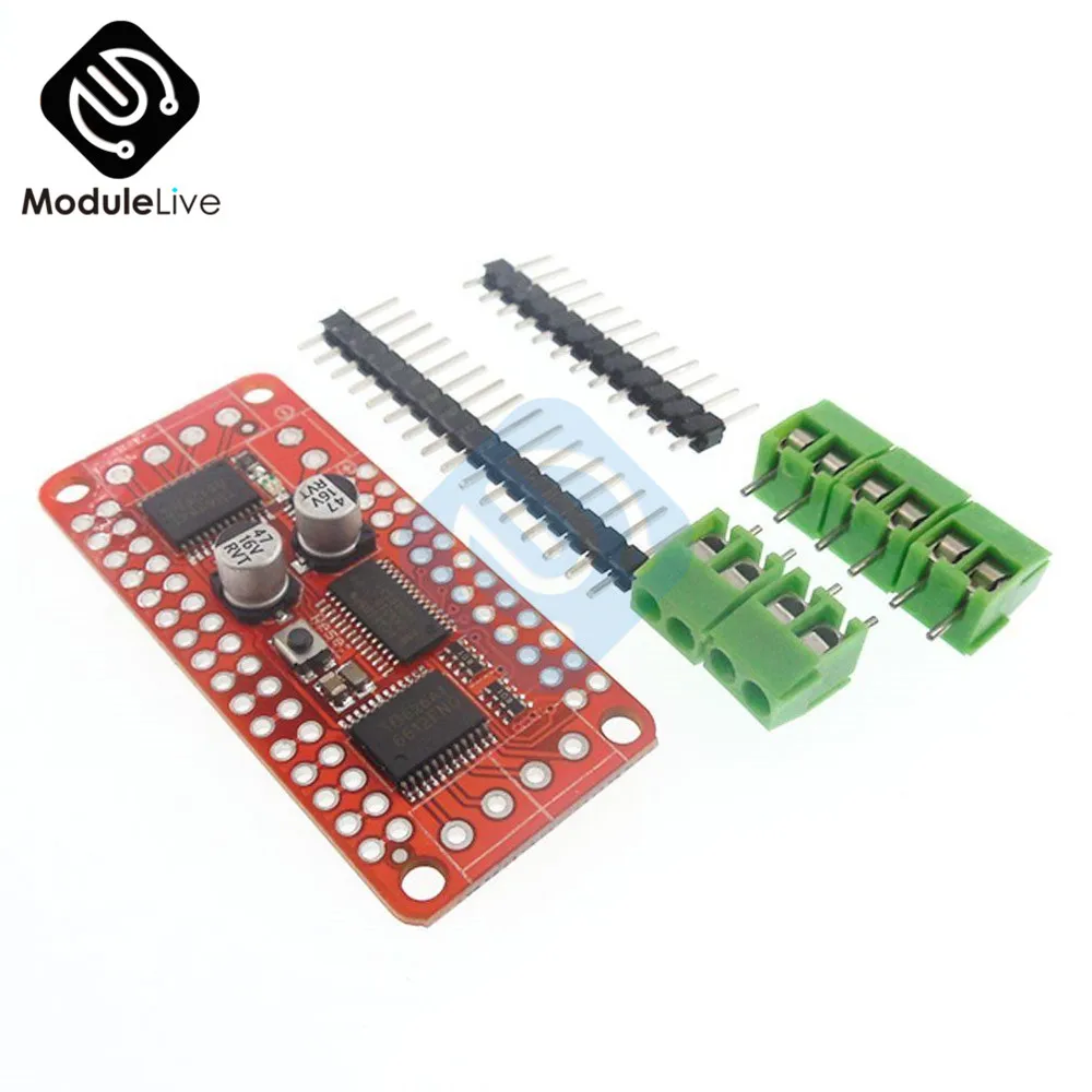 

Stepper Motor Dual DC Motor Driver Controller Board PCA9685+TB6612 for Arduino