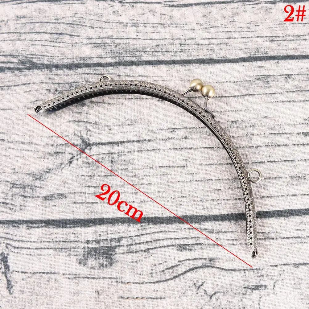 DIY 20 см античная латунь металлический кошелек рамка кольцо поцелуй застежка