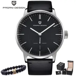 2018 оригинальные Элитный бренд PAGANI Дизайн Водонепроницаемый из натуральной кожи часы модные военные кварцевые часы Для мужчин Relogio Masculino