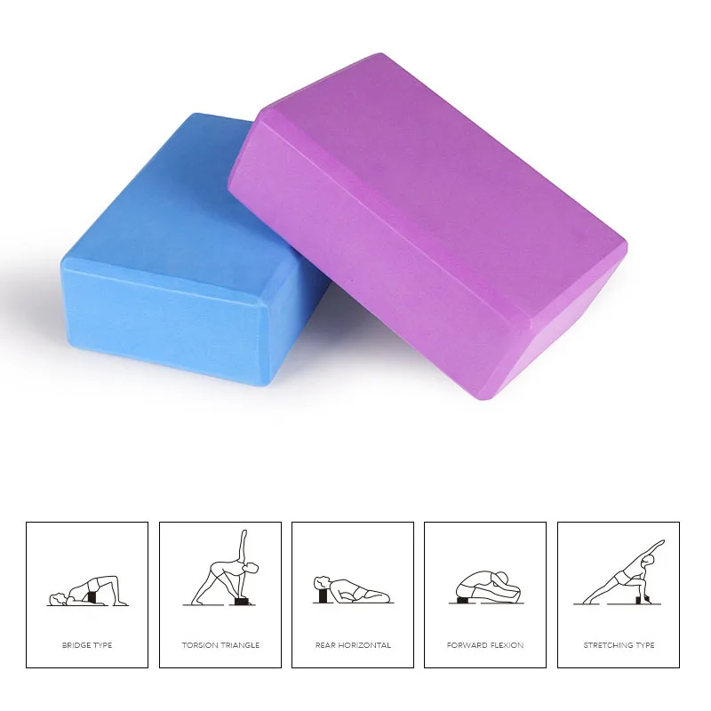 Women EVA Yoga Block Brick Fitness Training Body Shaping Accessory