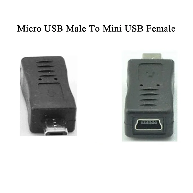 5 шт. Micro USB мужчина к мини-usb 5-контактный штекер Адаптер смены конвертер адаптер