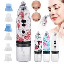 Очиститель пор 4 типа машина для удаления угрей вакуумный очиститель пор пузырьки воздуха устройство для красоты черная головка