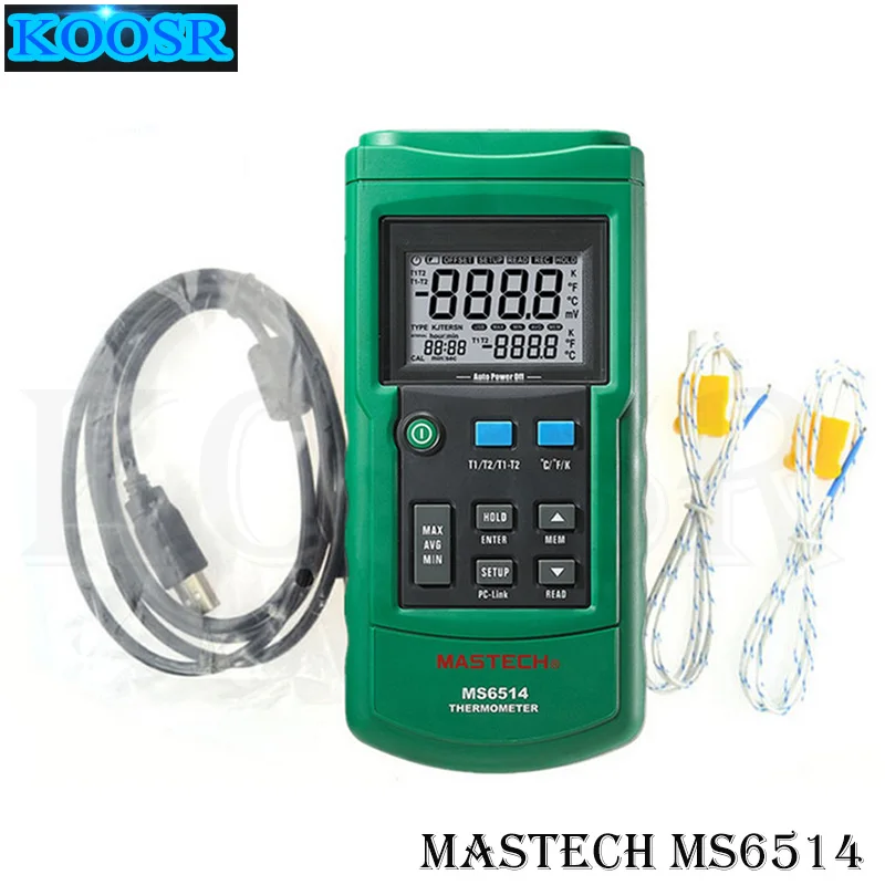 Dual Channel Digital Thermometer Temperature Logger Tester USB