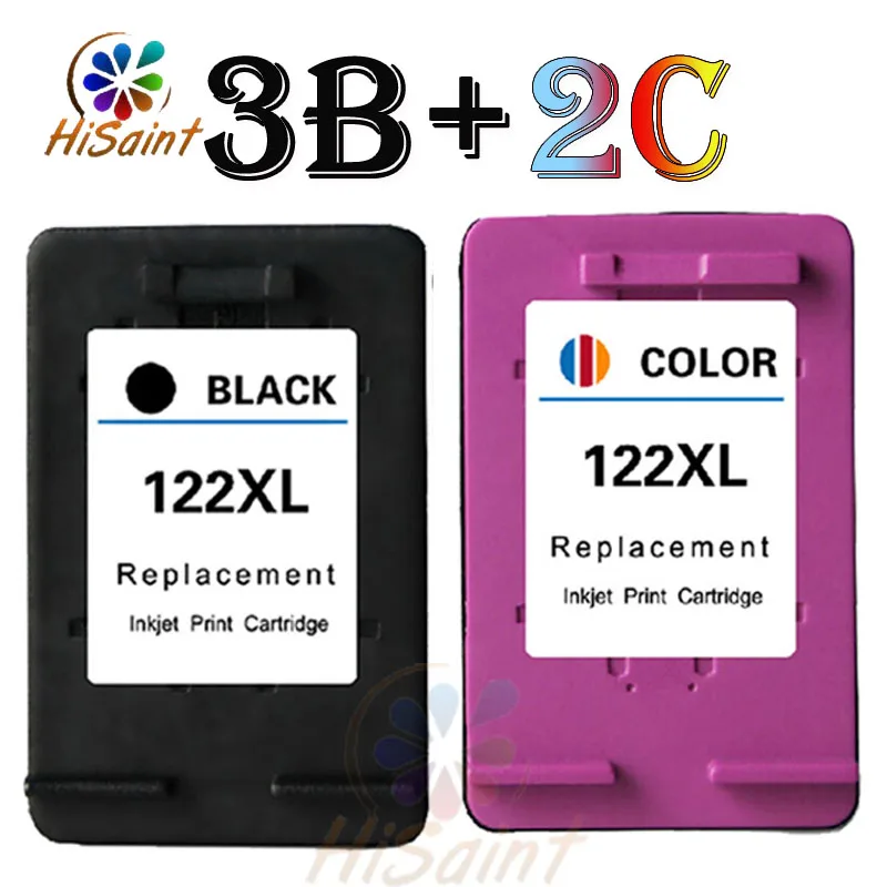 5pk High Quality Compatible For Hp122 122xl 122 Ink Cartridge Cheap Deskjet 1000 1050 2000 2050